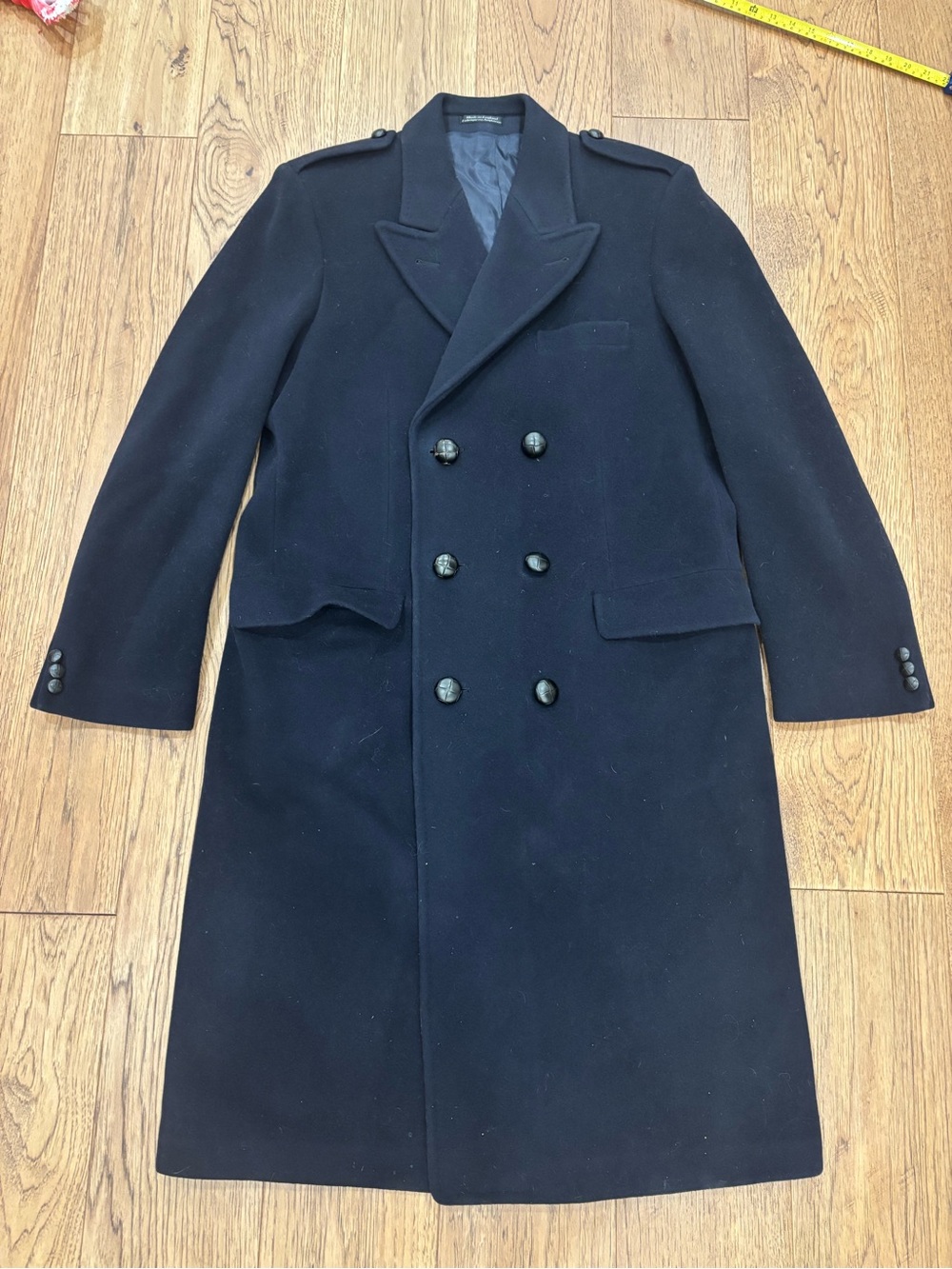 Vintage Stollery Men's Double-Breasted Wool Overcoat